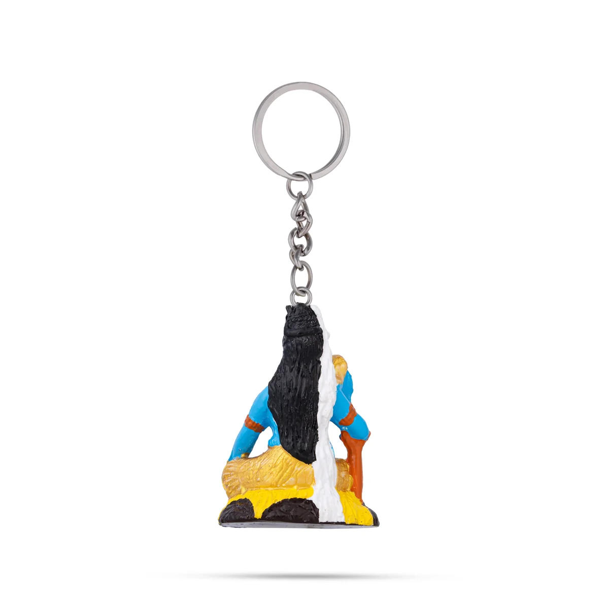 Shiv Murti Design Key Chain - 2 x 1 Inches | Key Ring/ Key Holder For Gifting & Bike - Image 4