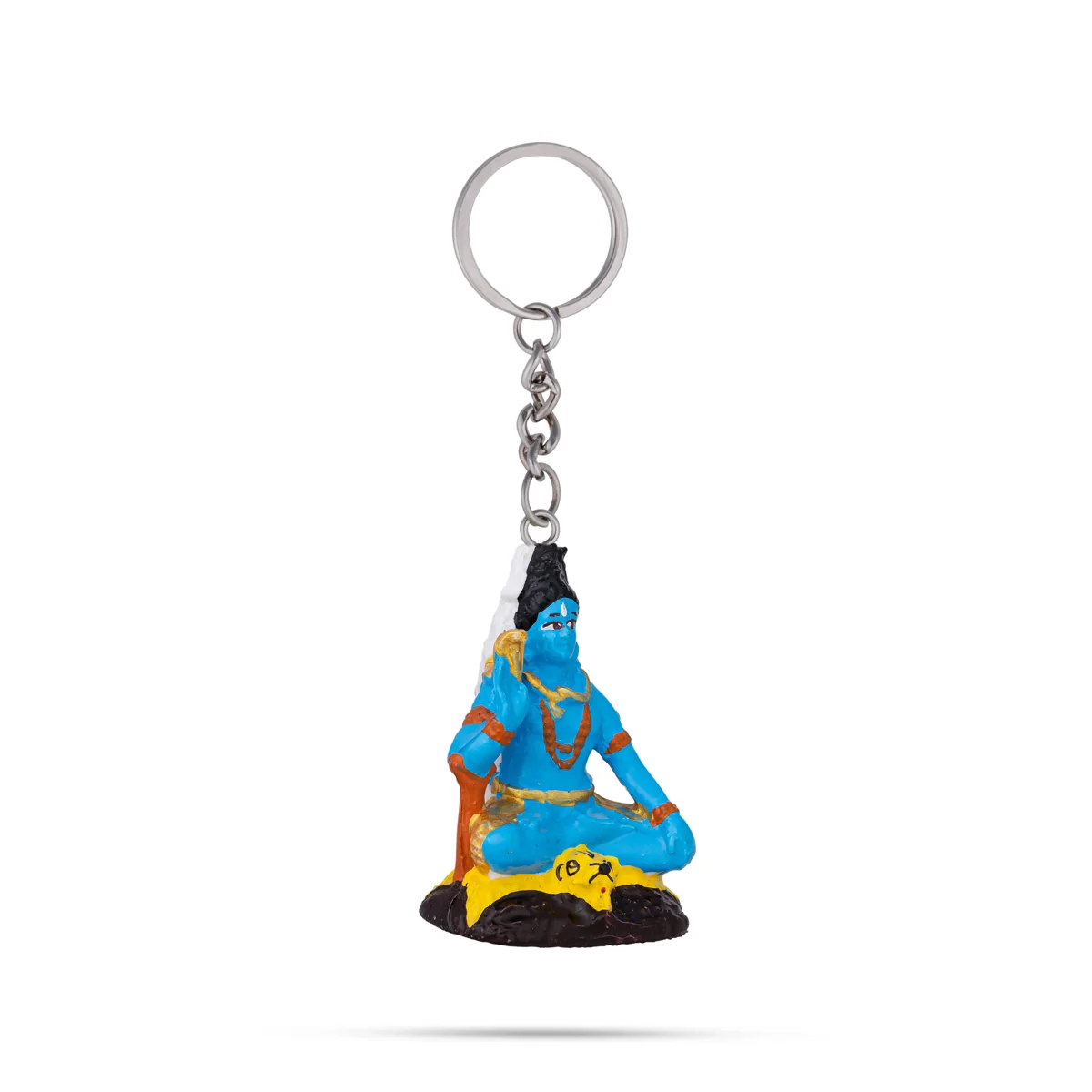 Shiv Murti Design Key Chain - 2 x 1 Inches | Key Ring/ Key Holder For Gifting & Bike - Image 5