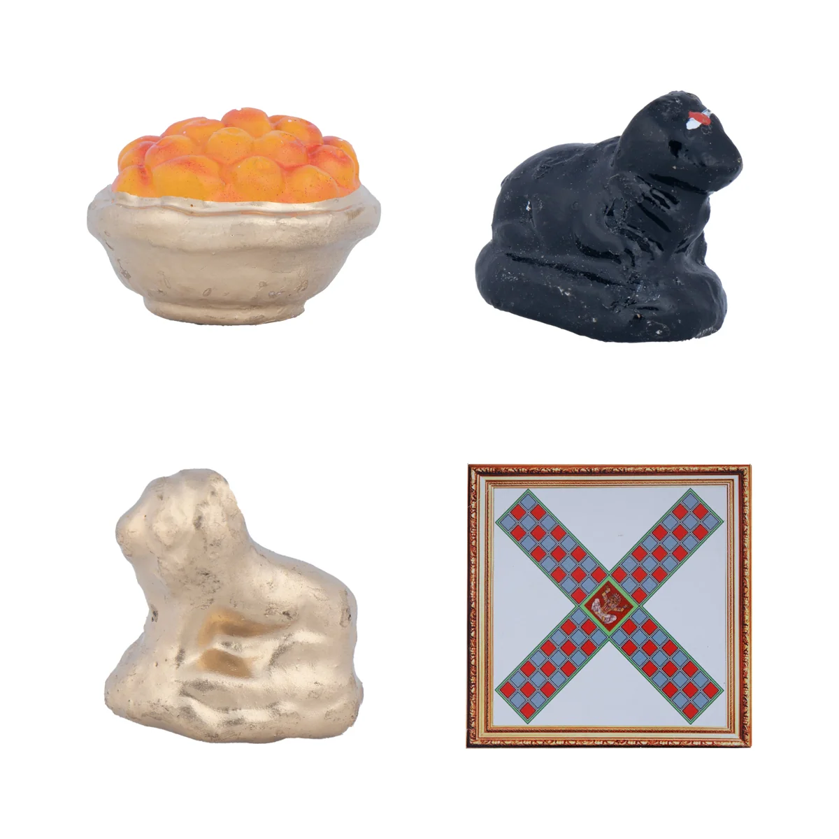 Sivan Sathurangam Clay Golu Bommai Set - 9 x 5 Inches | Giri Golu Doll/ Navaratri Golu Bomma/Gombe/Bommai - Image 2