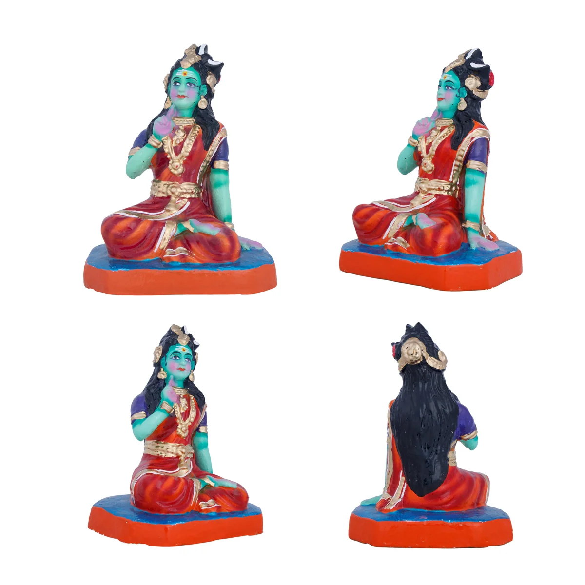 Sivan Sathurangam Clay Golu Bommai Set - 9 x 5 Inches | Giri Golu Doll/ Navaratri Golu Bomma/Gombe/Bommai - Image 5