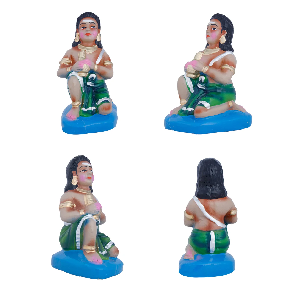 Sivan Sathurangam Clay Golu Bommai Set - 9 x 5 Inches | Giri Golu Doll/ Navaratri Golu Bomma/Gombe/Bommai - Image 6