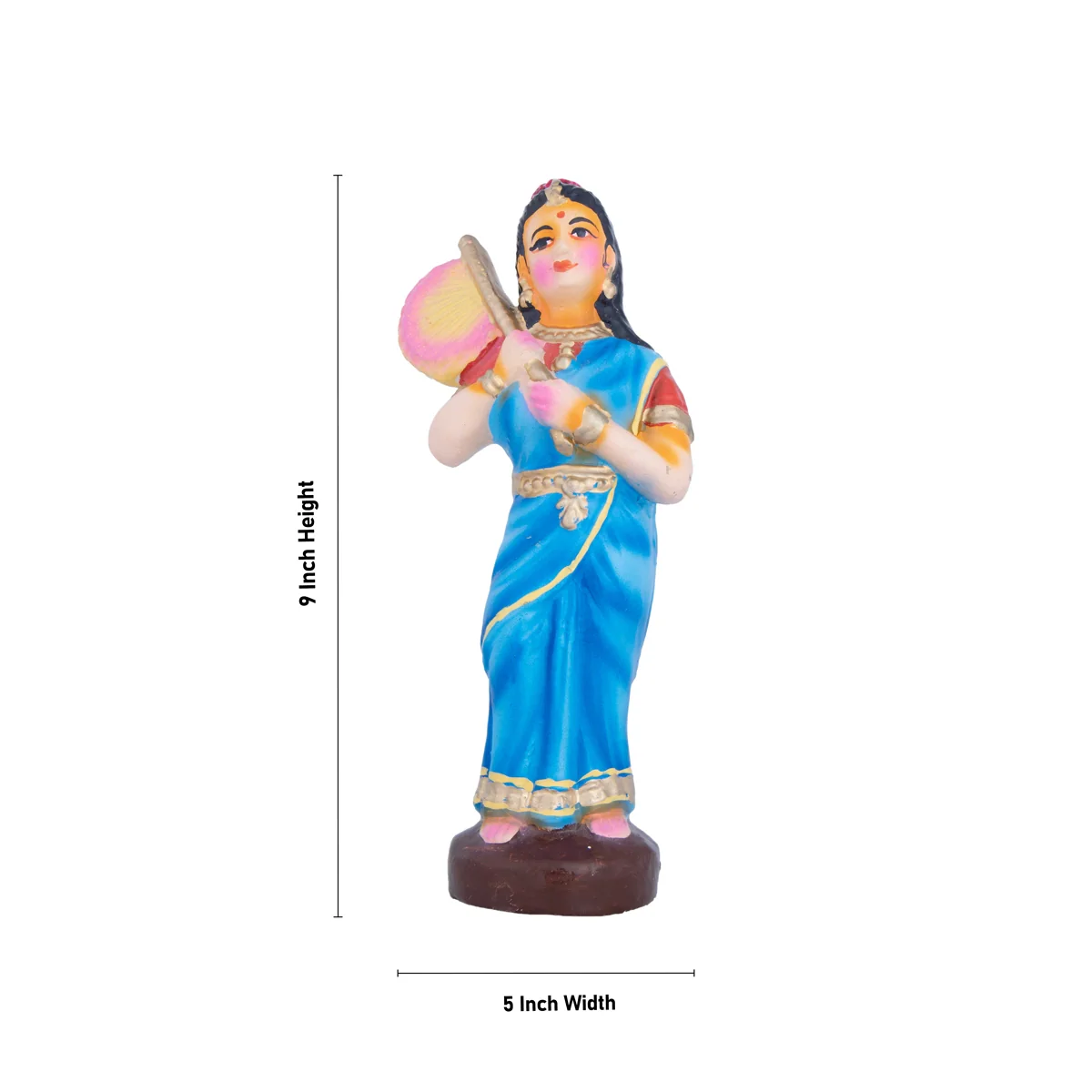 Sivan Sathurangam Clay Golu Bommai Set - 9 x 5 Inches | Giri Golu Doll/ Navaratri Golu Bomma/Gombe/Bommai - Image 7