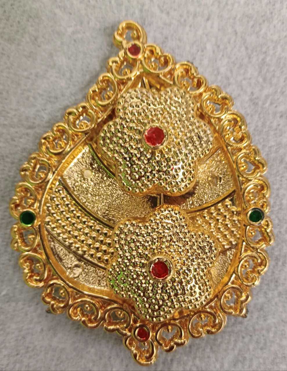Kumkum Bharani With Plate - 1 x 3.5 Inches | Gold Colour Kumkum Box/ Sindoor Pot for Women - Image 11