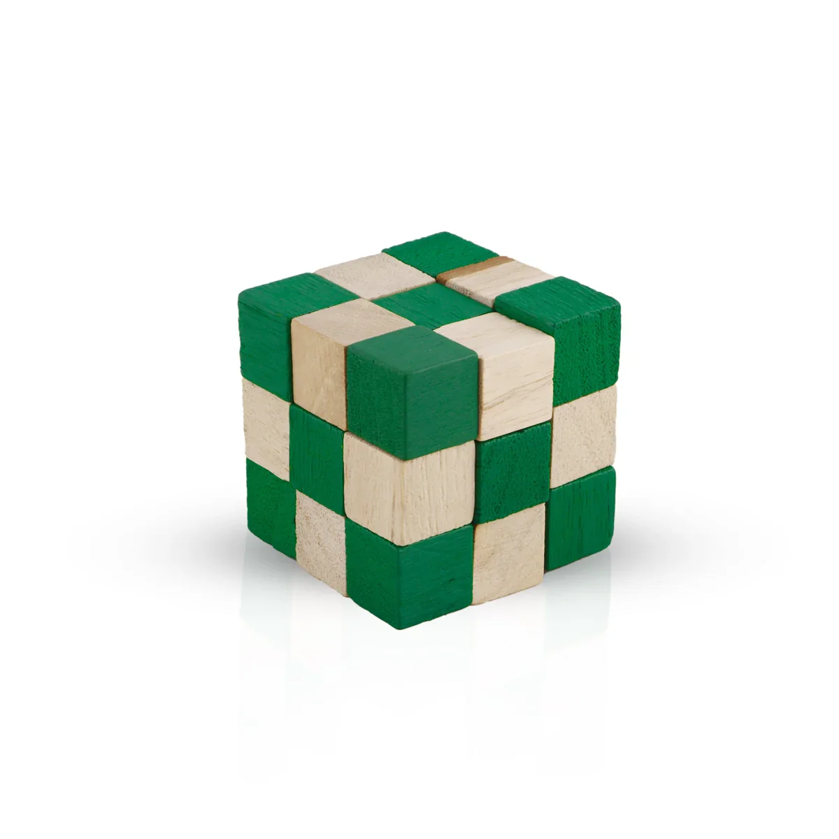 Snake Cube - 2 x 2 Inches | Snake Cube Puzzle/ Wooden Toy for Kids - Image 2