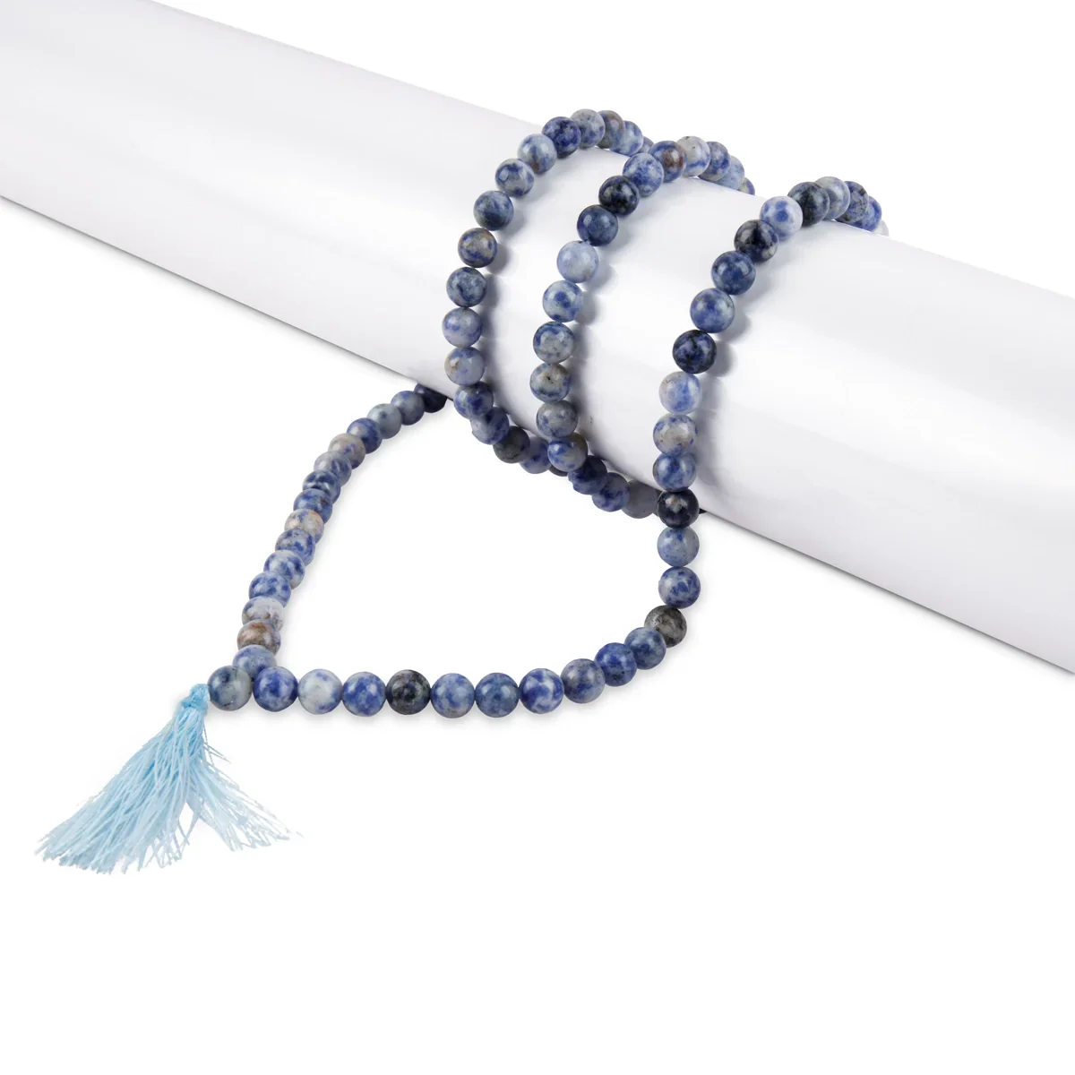 Sodalite Mala - 16 Inches | Gemstone Mala/ Crystal Mala for Meditation - Image 2