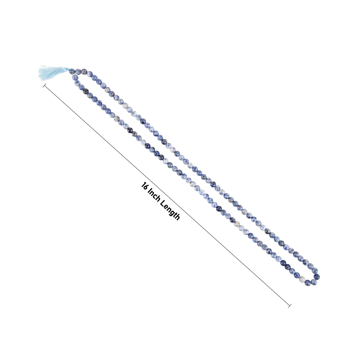 Sodalite Mala - 16 Inches | Gemstone Mala/ Crystal Mala for Meditation - Image 3