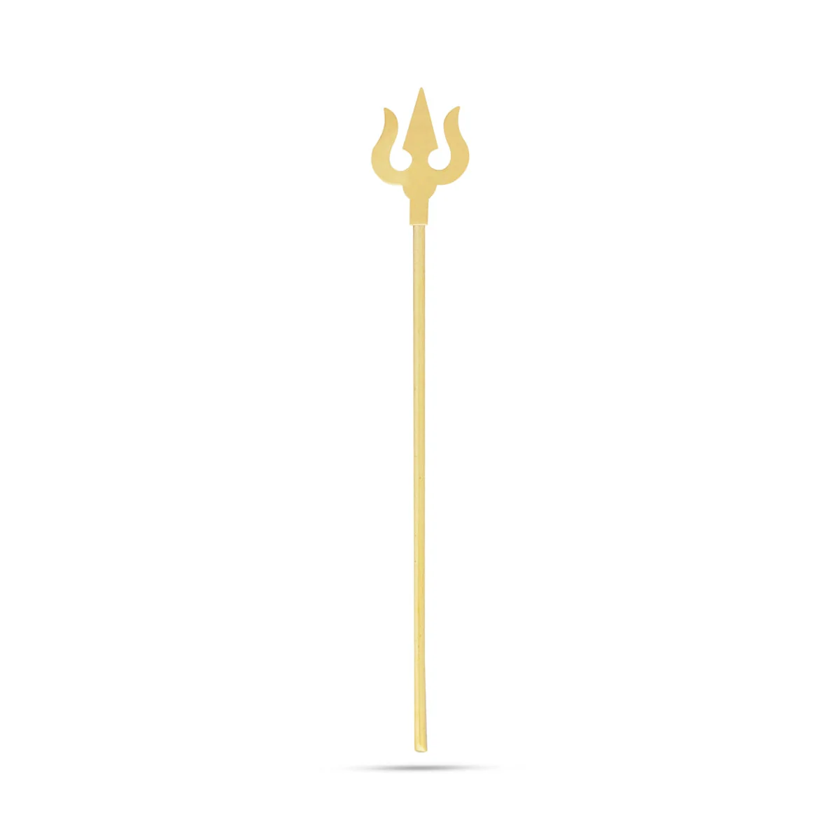 Soolam - 3.25 X 0.5 Inches | Brass Trishul/ Astra/ Divine Weapon For Temple Pooja - Image 4