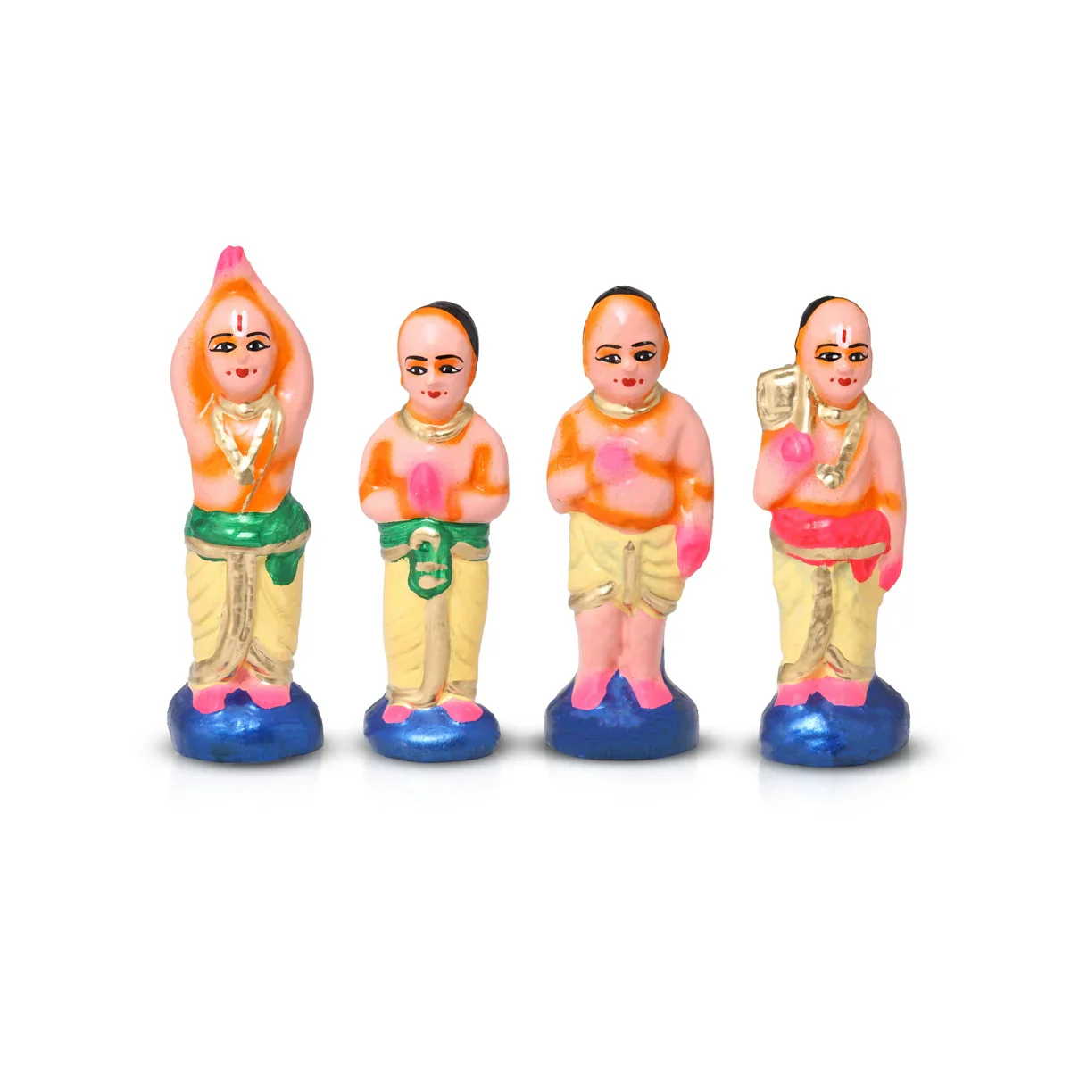 Sorga Vasal Clay Golu Bommai Set - 11 x 9.5 Inches | Giri Golu Doll/ Navaratri Golu Bomma/Gombe/Bommai - Image 3
