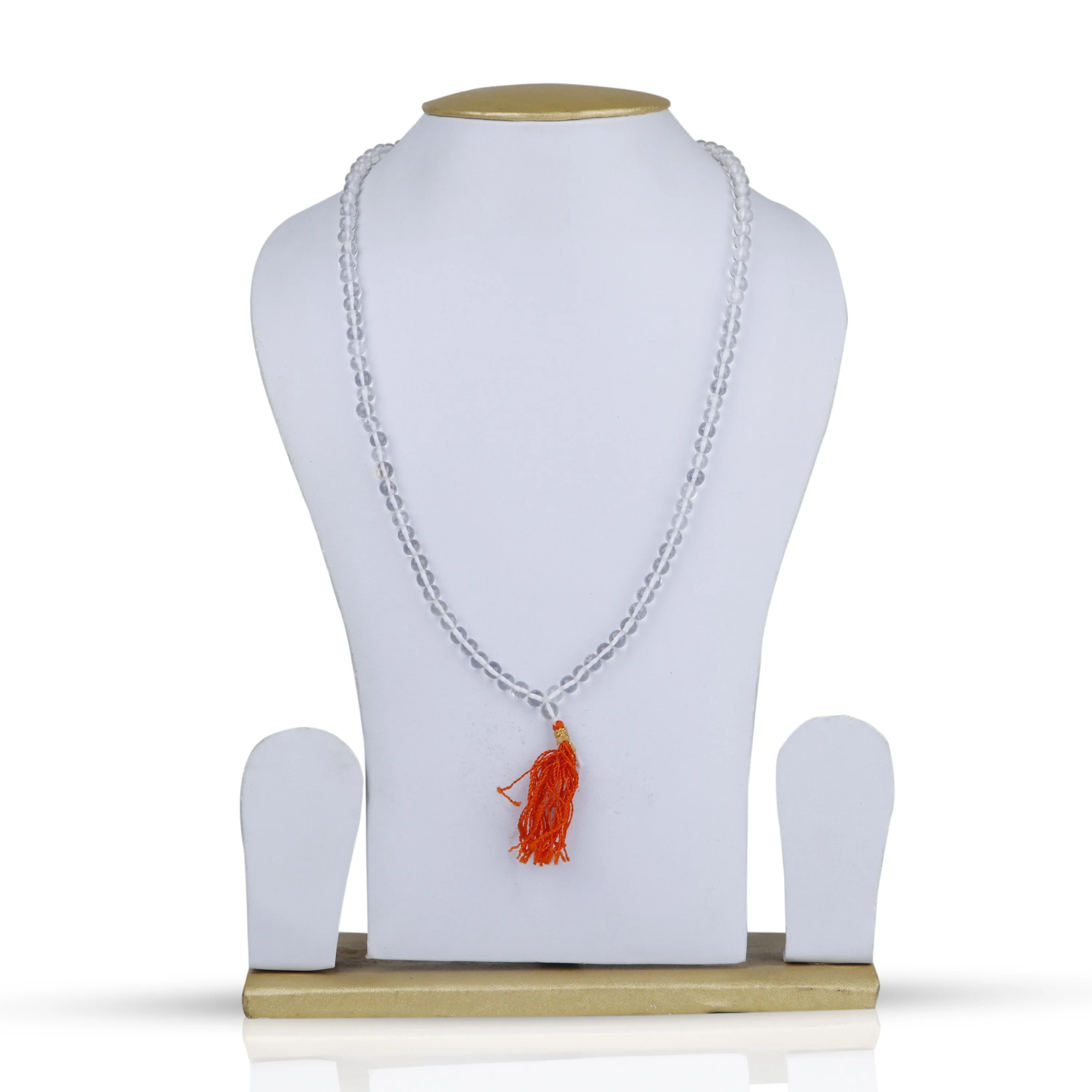 Sphatik Mala With Thread Knot - 12 Inches | 108 Beads Crystal Mala/ Sphatik Japa Mala for Prayer - Image 2