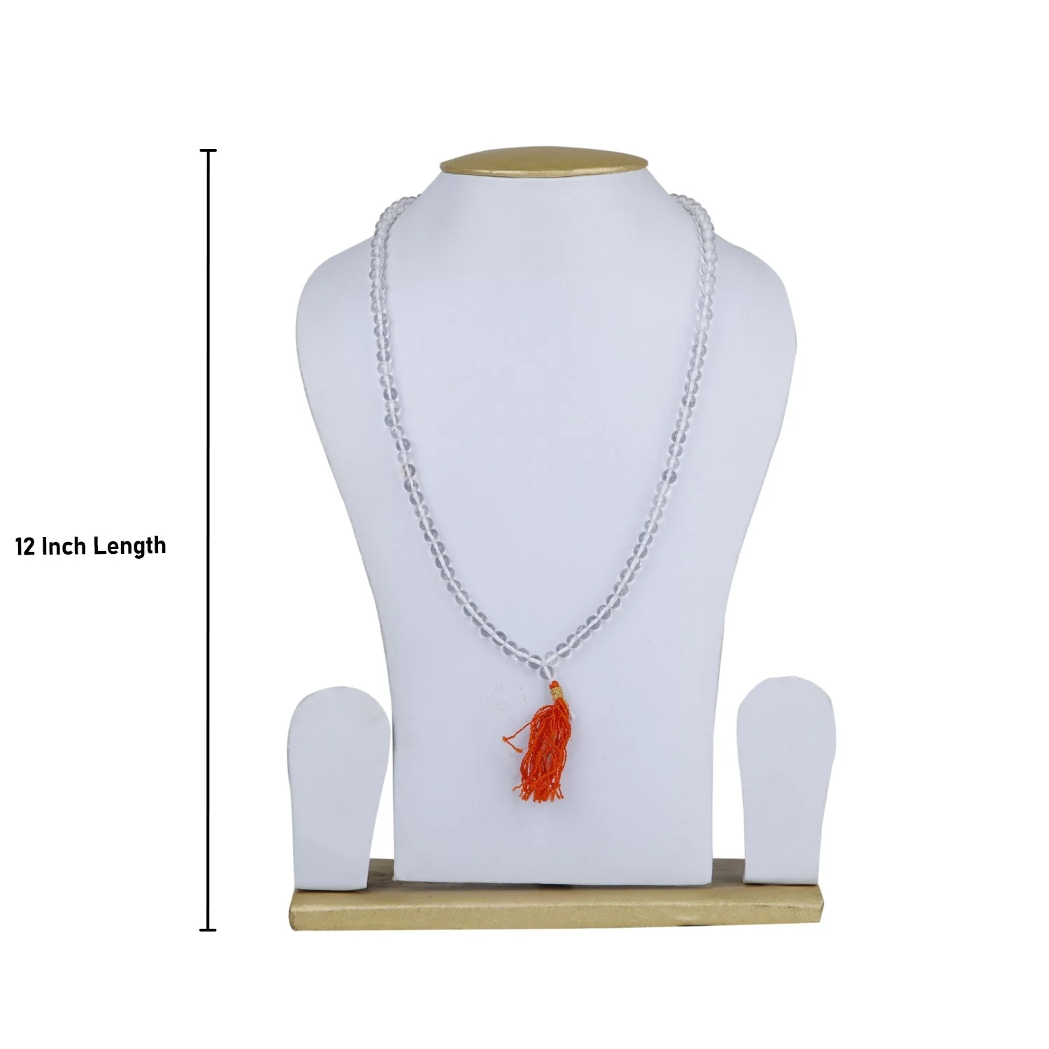 Sphatik Mala With Thread Knot - 12 Inches | 108 Beads Crystal Mala/ Sphatik Japa Mala for Prayer - Image 4
