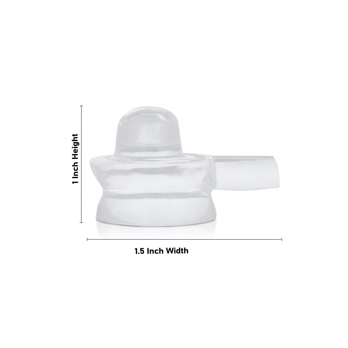 Spatika Shiva Lingam - 1 X 1.5 Inches | Spatika Lingam/ Sphatika Lingam For Meditation And Daily Worship - Image 4
