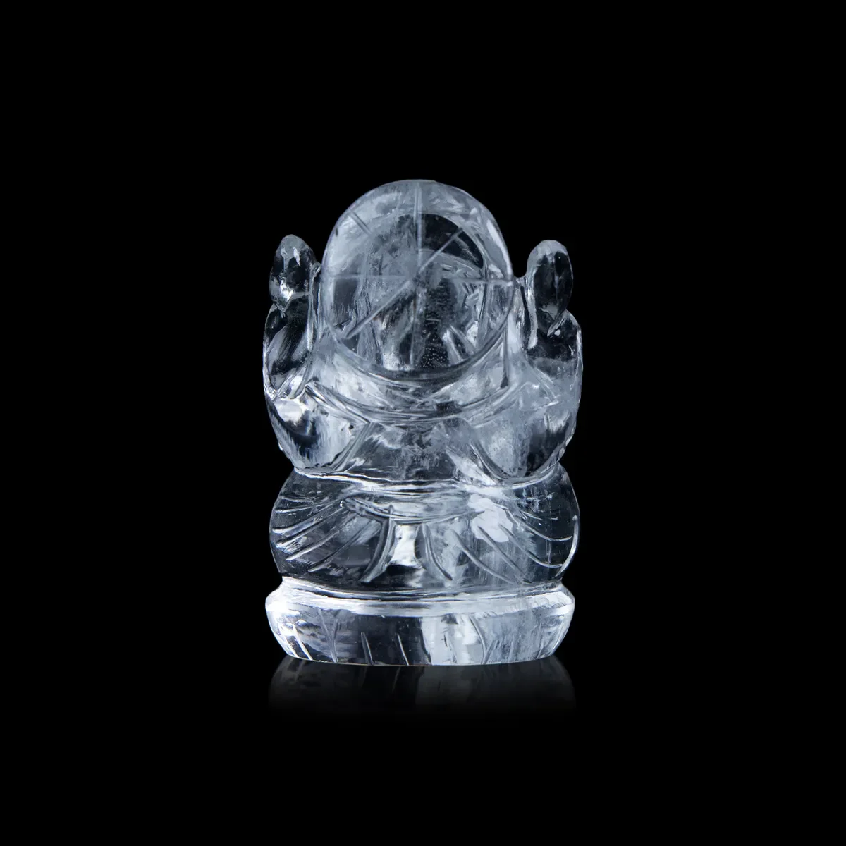 Sphatik Ganesh Murti - 2.5 x 1.75 Inches | Ganpati Murti/ Spatik Vinayaka Statue For Wealth & Prosperity - Image 5