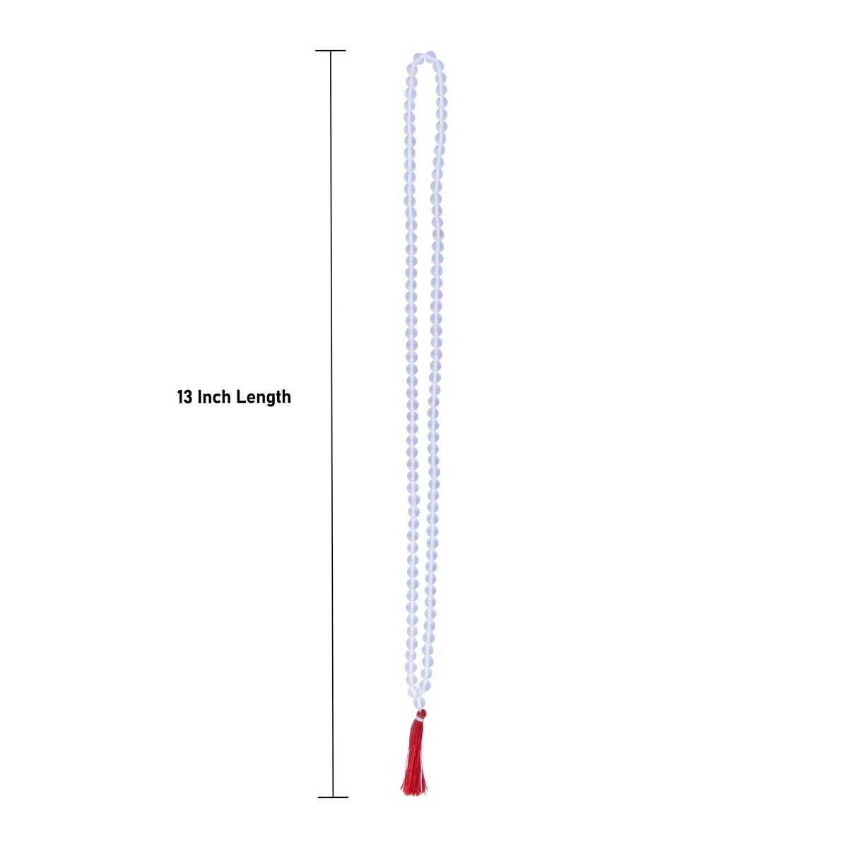 Sphatik Mala - 13 Inches | 108 Beads/ Spatika Mala/ Crystal Mala for Men & Women - Image 3