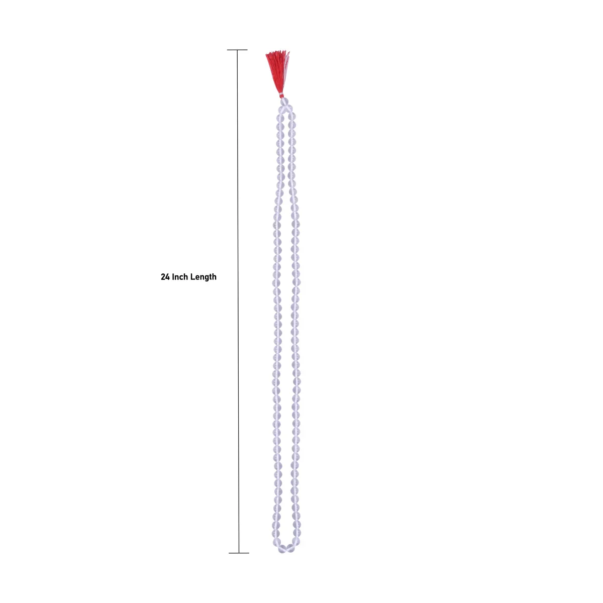 Sphatik Mala - 24 Inches | Sphatik Stone Mala/ Spatika Mala for Men & Women - Image 3