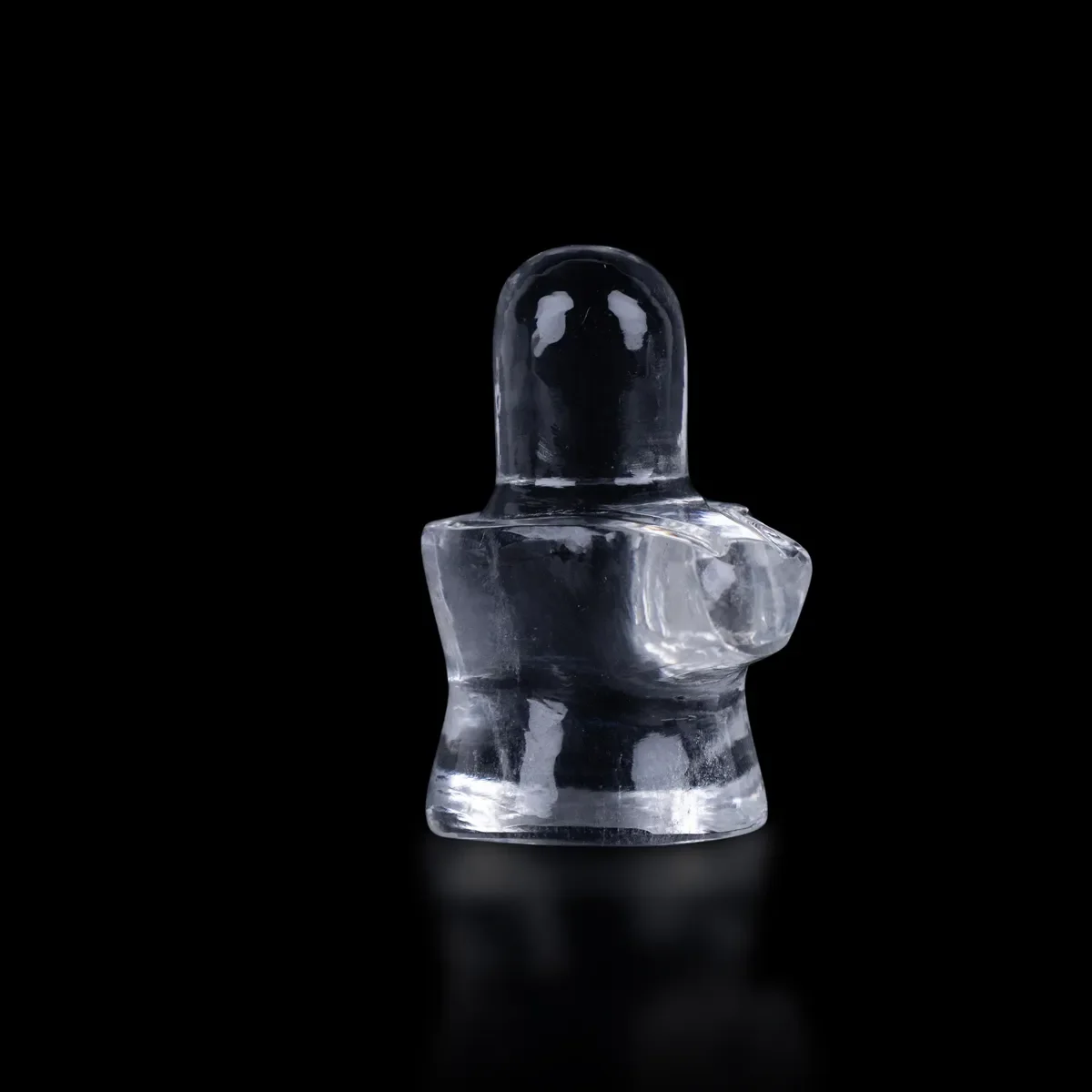 Sphatik Shivling - 1.5 x 1 Inches | Crystal Shiva Lingam Idol/ Spatika Shivaling for Pooja - Image 3