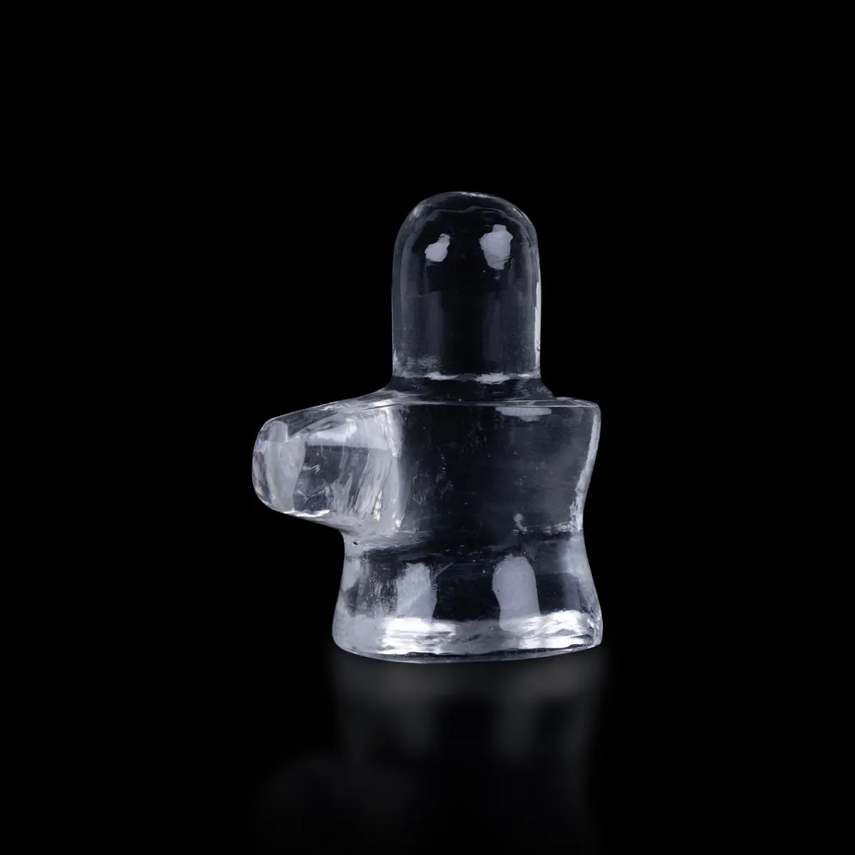Sphatik Shivling - 1.5 x 1 Inches | Crystal Shiva Lingam Idol/ Spatika Shivaling for Pooja - Image 4