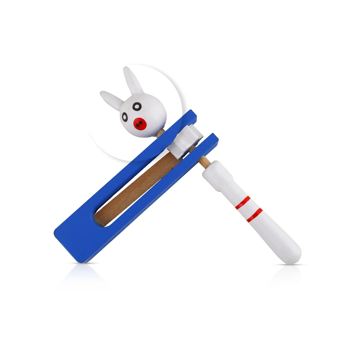 Spinning Rattle Toy - 6.5 x 5 Inches | Wooden Toy for Kids - Image 3