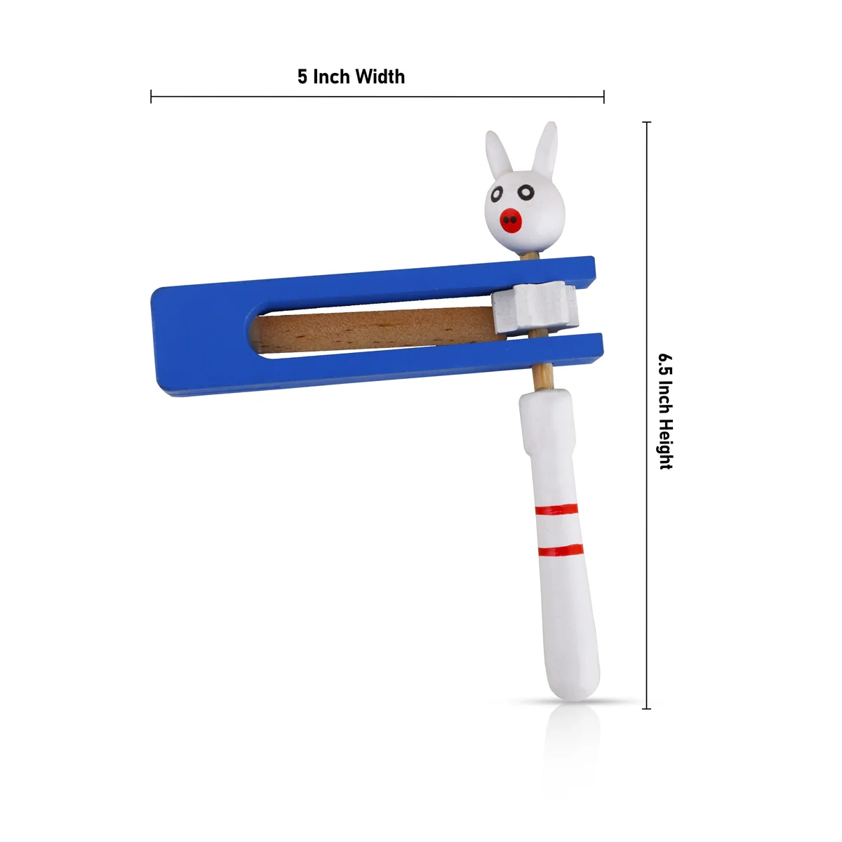 Spinning Rattle Toy - 6.5 x 5 Inches | Wooden Toy for Kids - Image 4