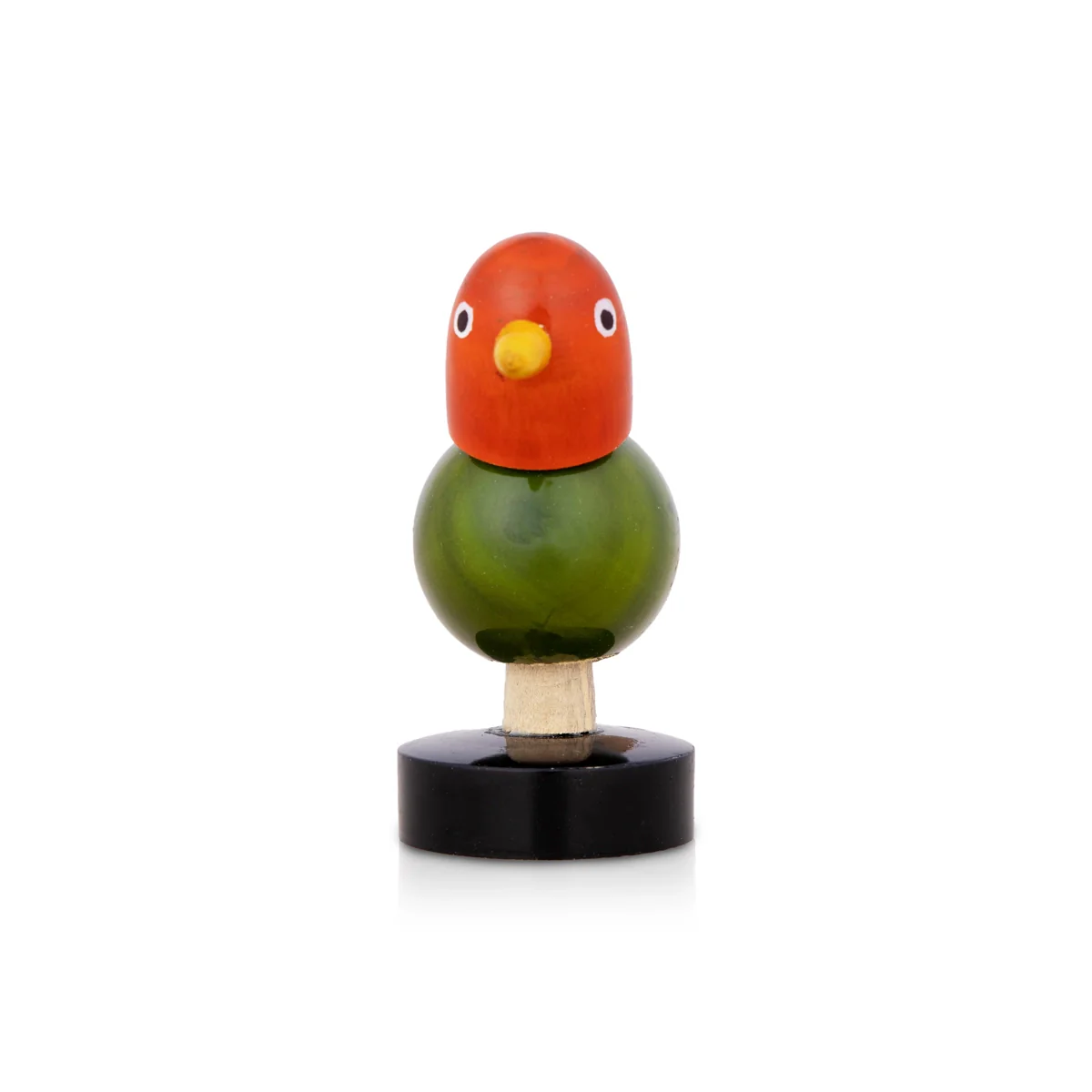 Spring Bird - 2 X 1.5 Inches | Wooden Statue/ Wood Sculpture For Car Dashboard And Table Decor - Image 2