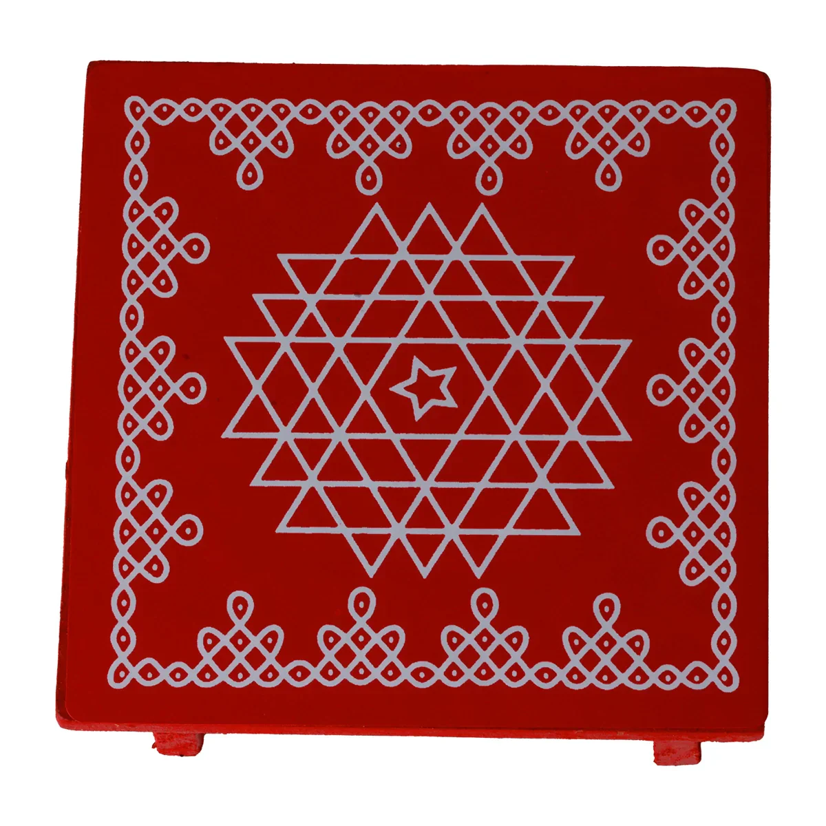 Square Manai with Bush Leg - 1.5 x 6 Inches | Chowki/ Wooden Bajot/ Aasan for Pooja - Image 11