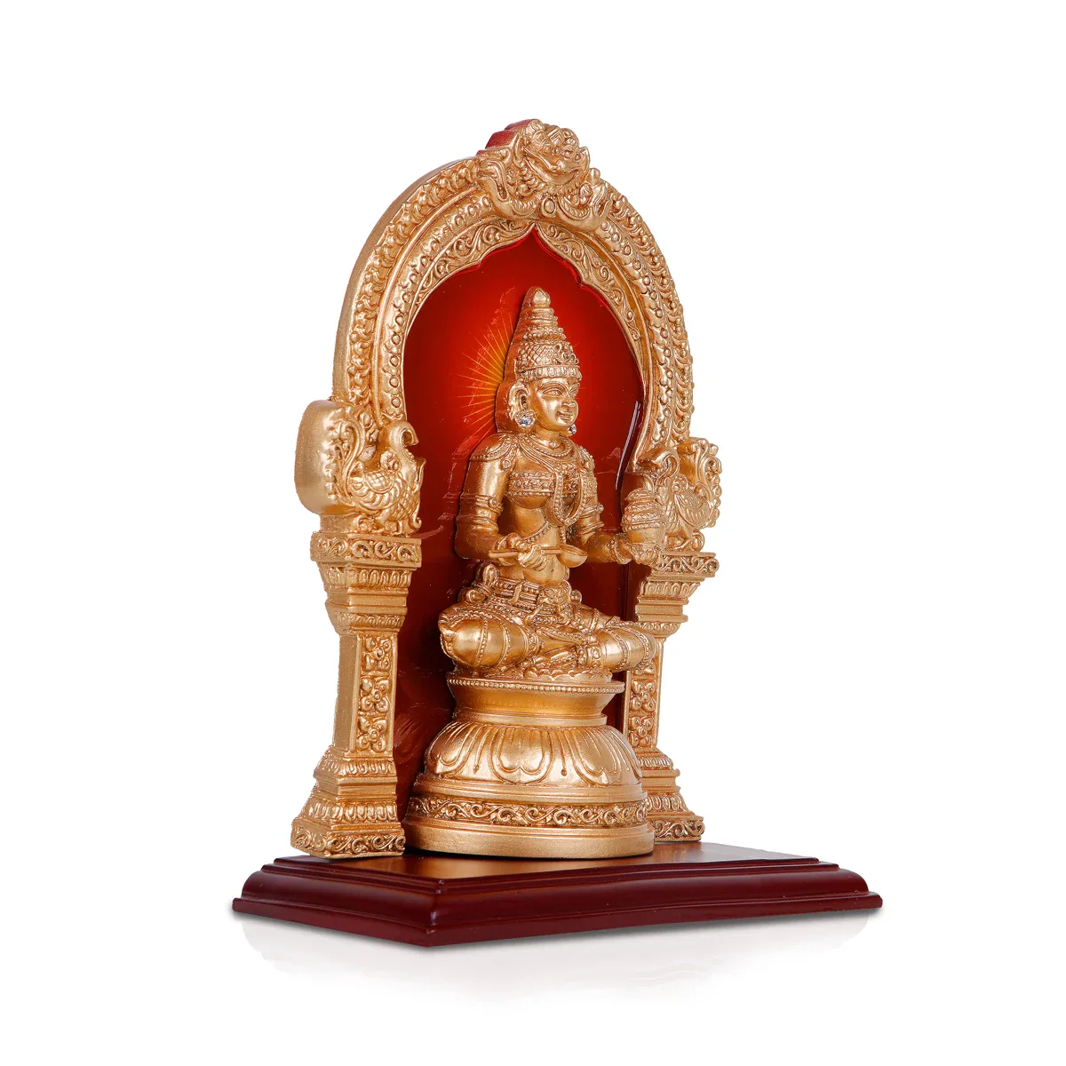 Sri Annapoorani Idol - 9.5 x 7 Inches | Resin Anna Purana Devi Statue for Pooja - Image 3