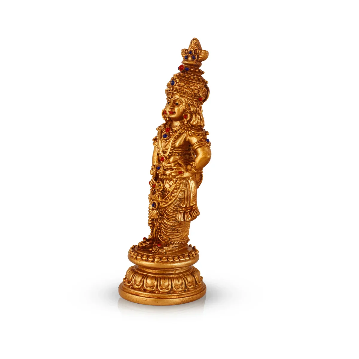 Sri Krishna Idol - 7 x 3 Inches | Resin Kannan Statue for Pooja - Image 3