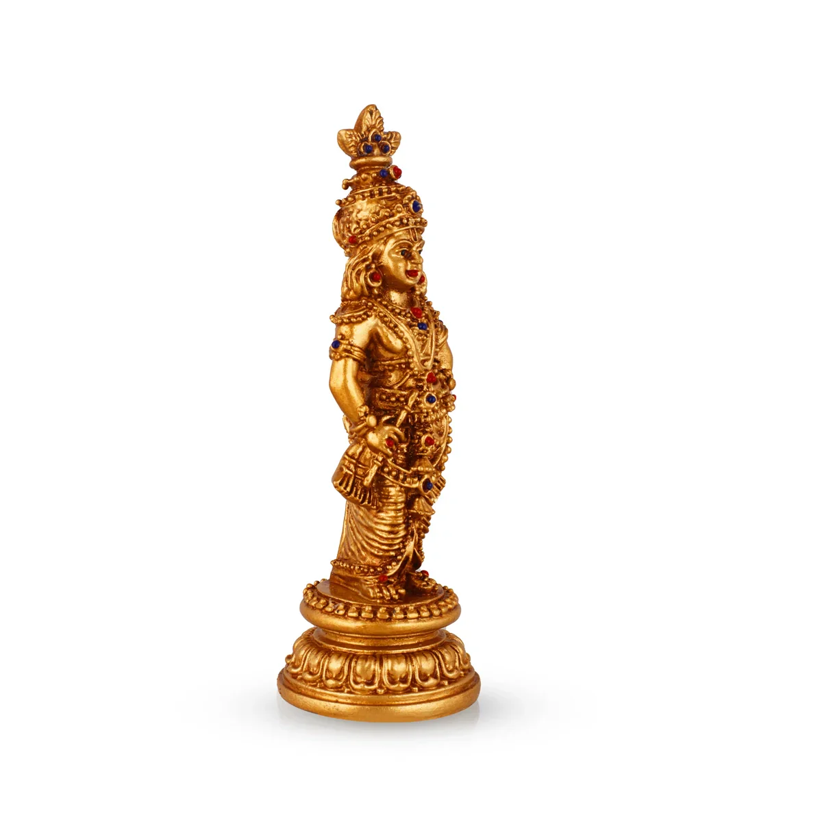 Sri Krishna Idol - 7 x 3 Inches | Resin Kannan Statue for Pooja - Image 4