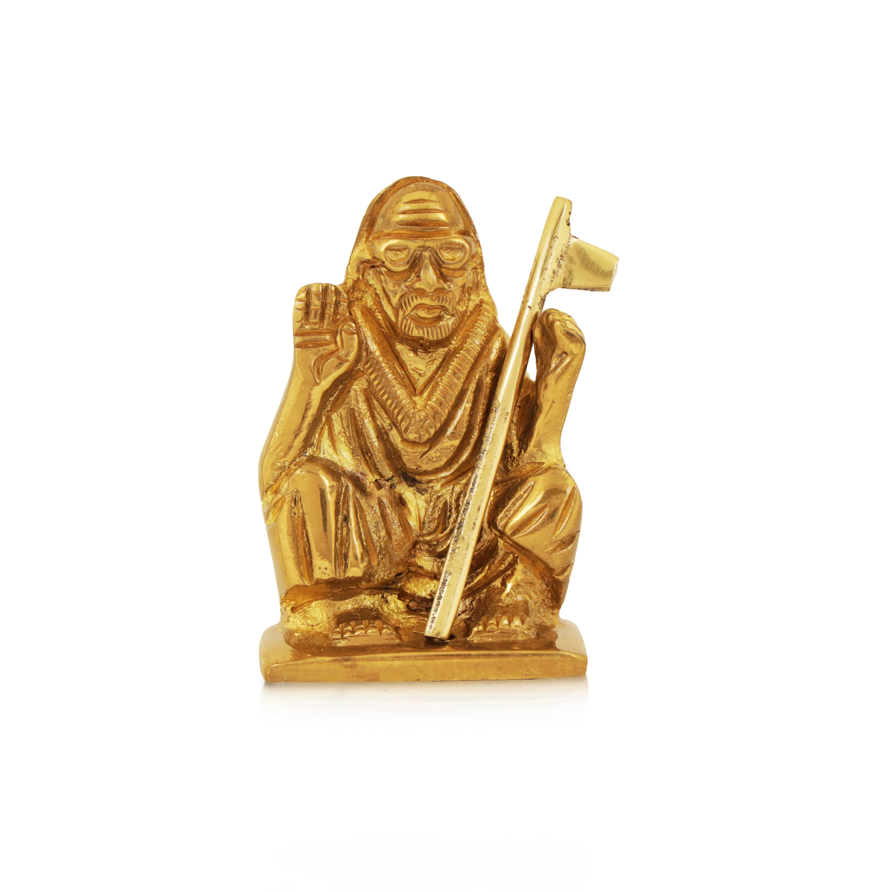 Sri Maha Periyava Idol - 2 Inches | Brass Paramacharya/ Shankaracharyar Statue For Home - Image 2