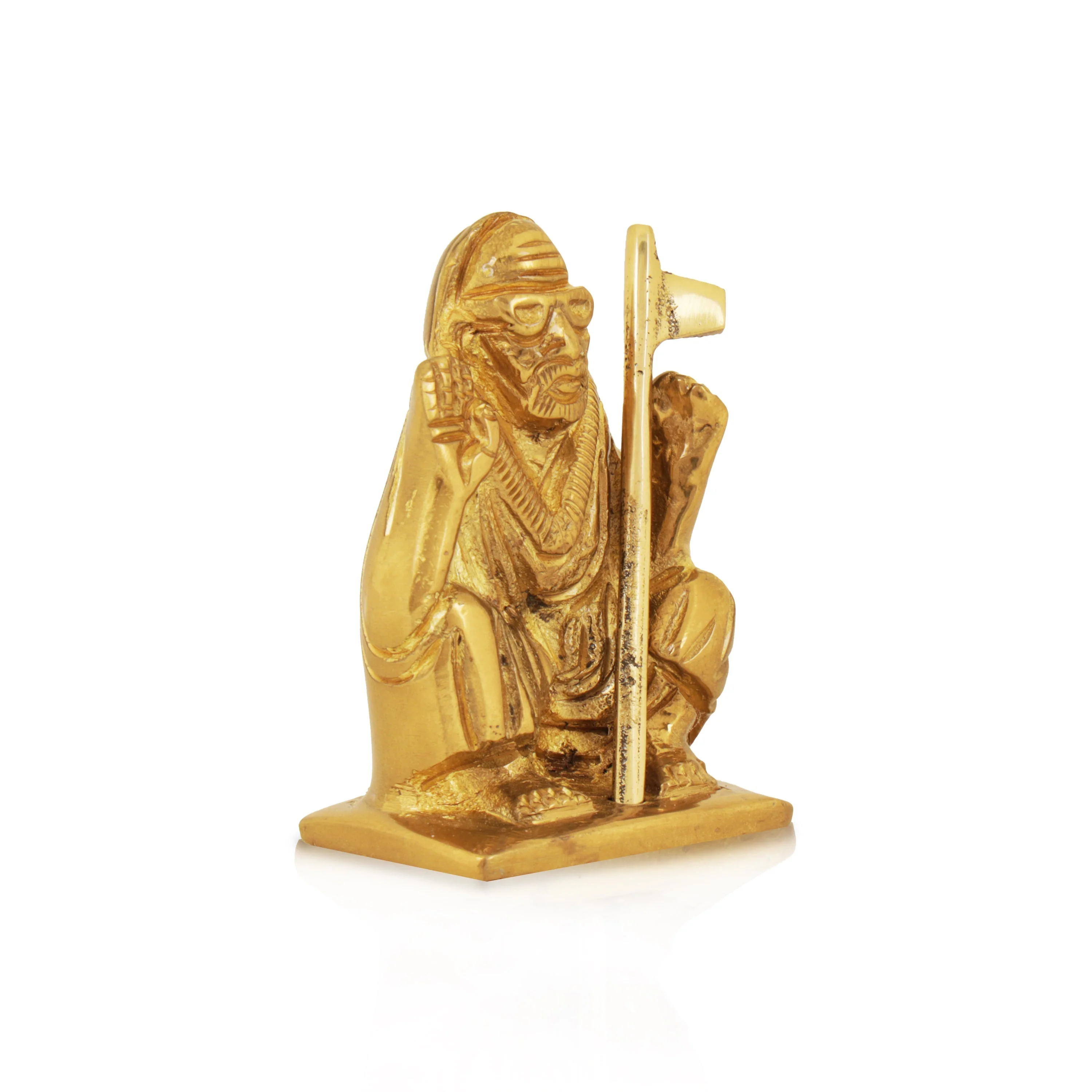 Sri Maha Periyava Idol - 2 Inches | Brass Paramacharya/ Shankaracharyar Statue For Home - Image 3