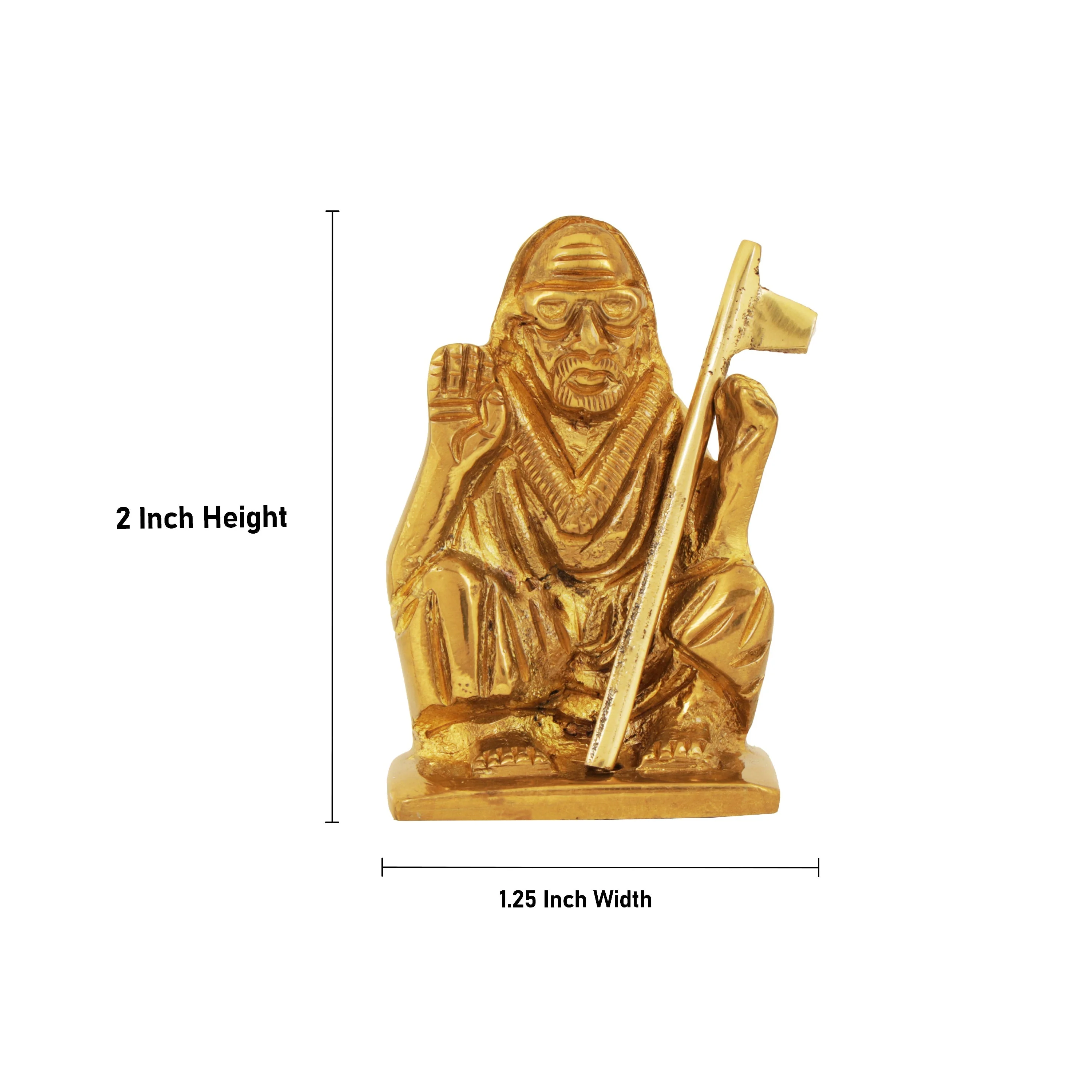 Sri Maha Periyava Idol - 2 Inches | Brass Paramacharya/ Shankaracharyar Statue For Home - Image 5