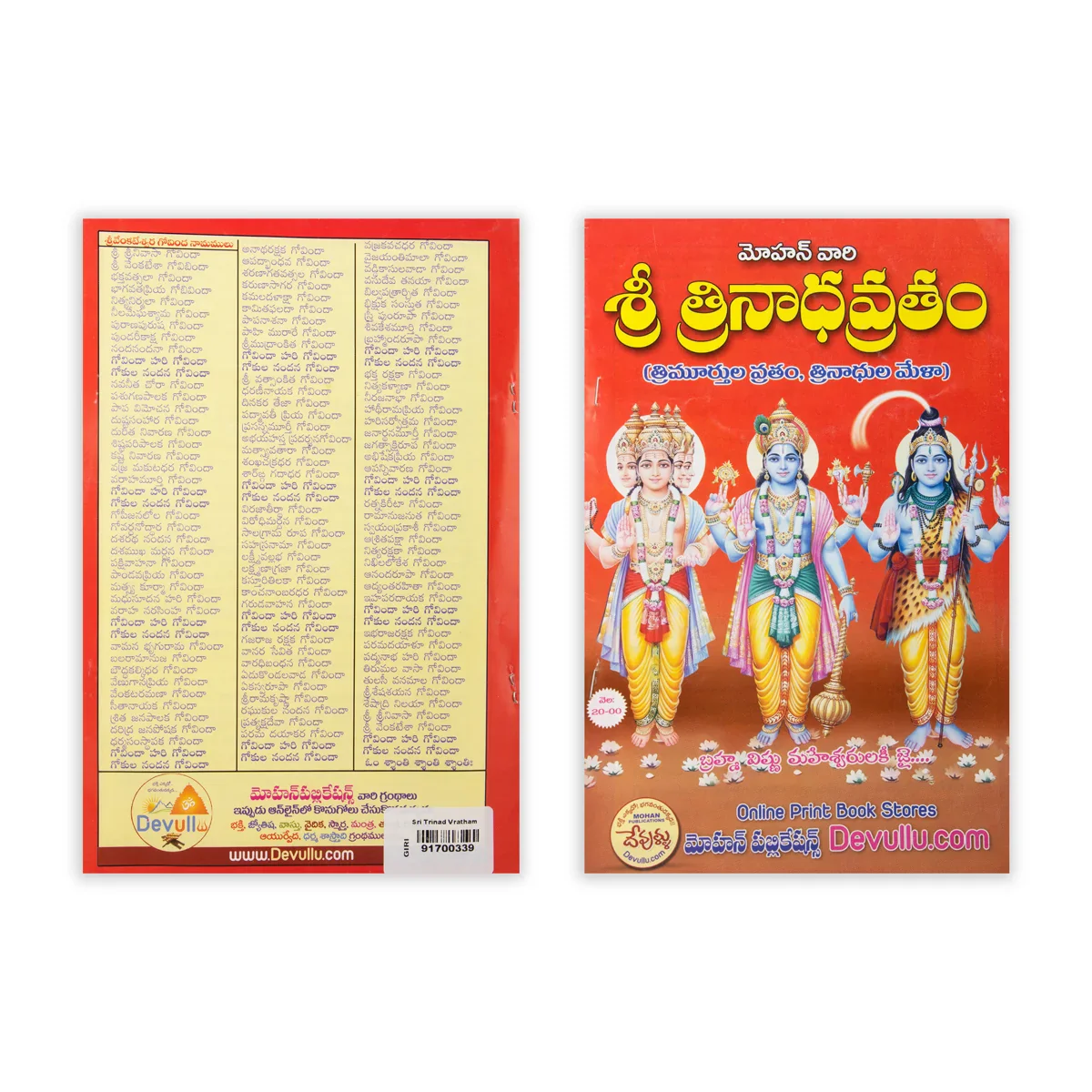 Sri Trinad Vratham - Telugu | Hindu Pooja Book/ Hindu Shlokas Book - Image 2