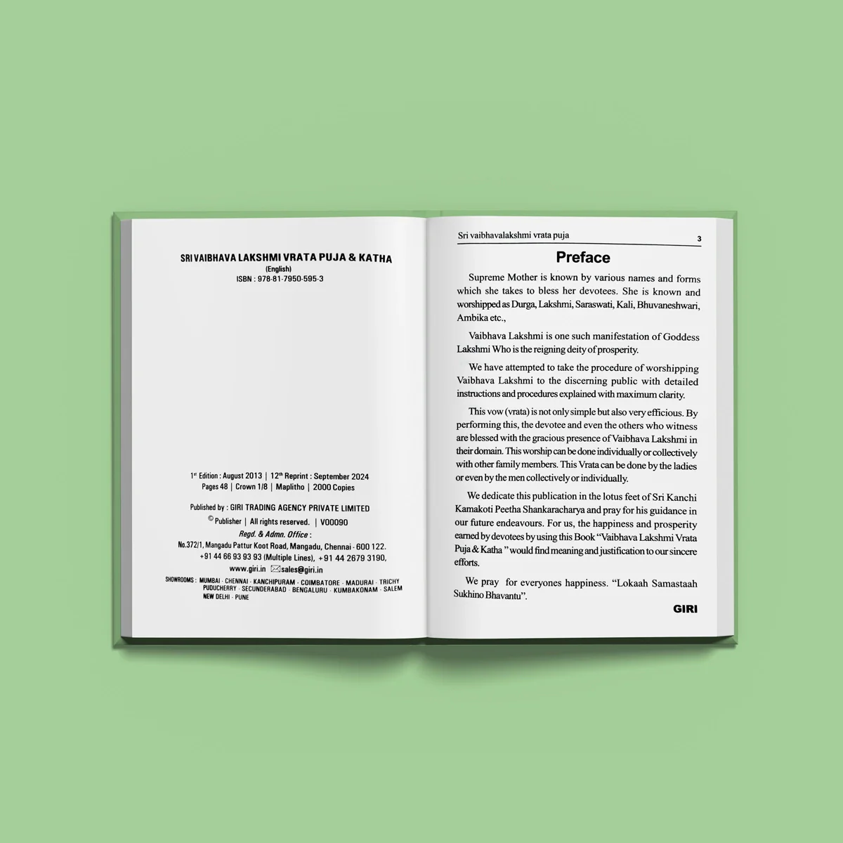 Sri Vaibhava Lakshmi Vrata Puja & Katha - English | Laxmi Stotra Book/ Hindu Religious Book - Image 4