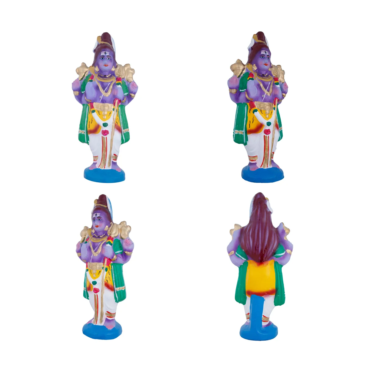 Srinivasa Kalyanam Clay Golu Bommai Set - 10 x 3.5 Inches | Giri Golu Doll/ Navaratri Golu Bomma/Gombe/Bommai - Image 10