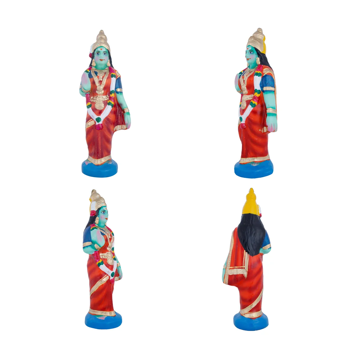 Srinivasa Kalyanam Clay Golu Bommai Set - 10 x 3.5 Inches | Giri Golu Doll/ Navaratri Golu Bomma/Gombe/Bommai - Image 11