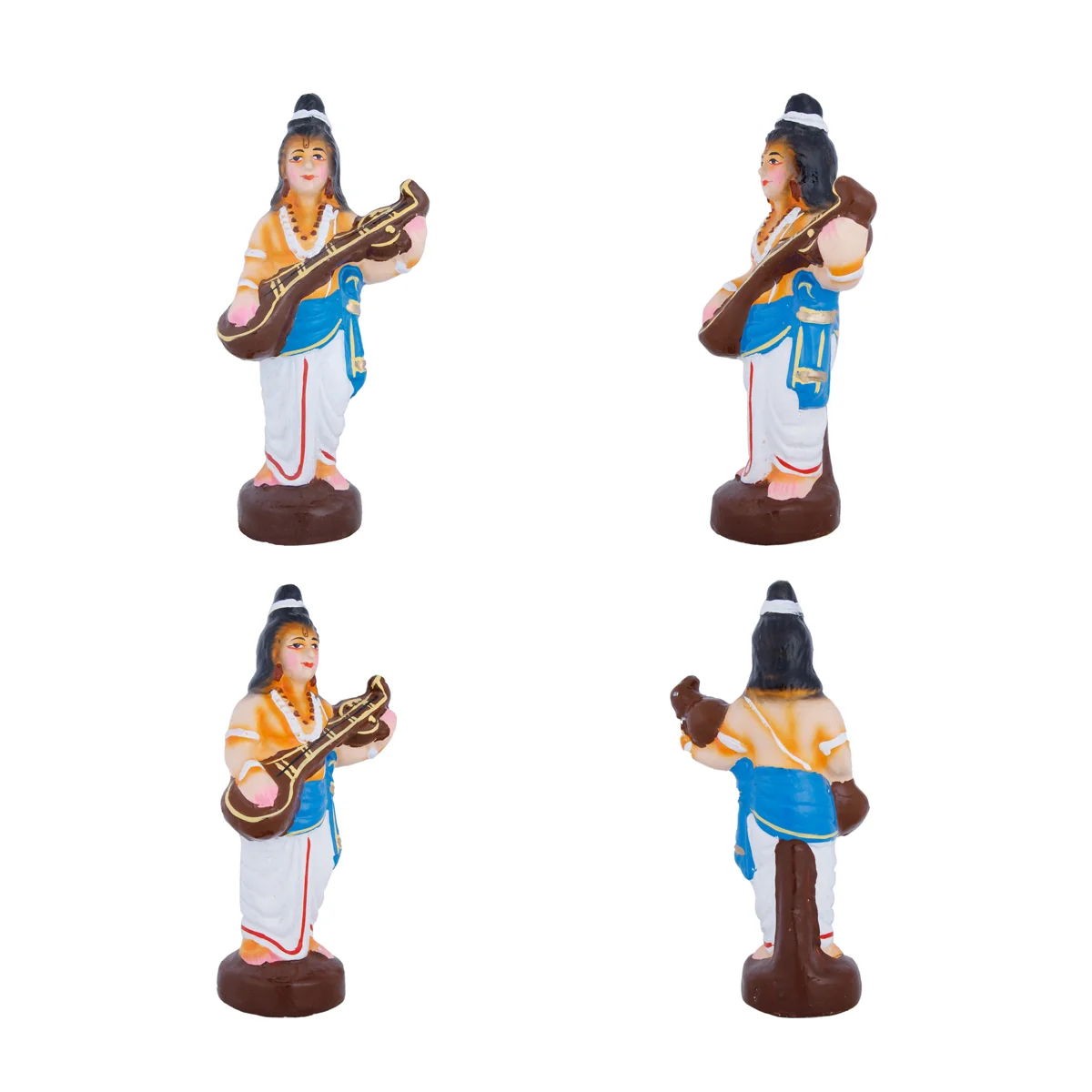 Srinivasa Kalyanam Clay Golu Bommai Set - 10 x 3.5 Inches | Giri Golu Doll/ Navaratri Golu Bomma/Gombe/Bommai - Image 4