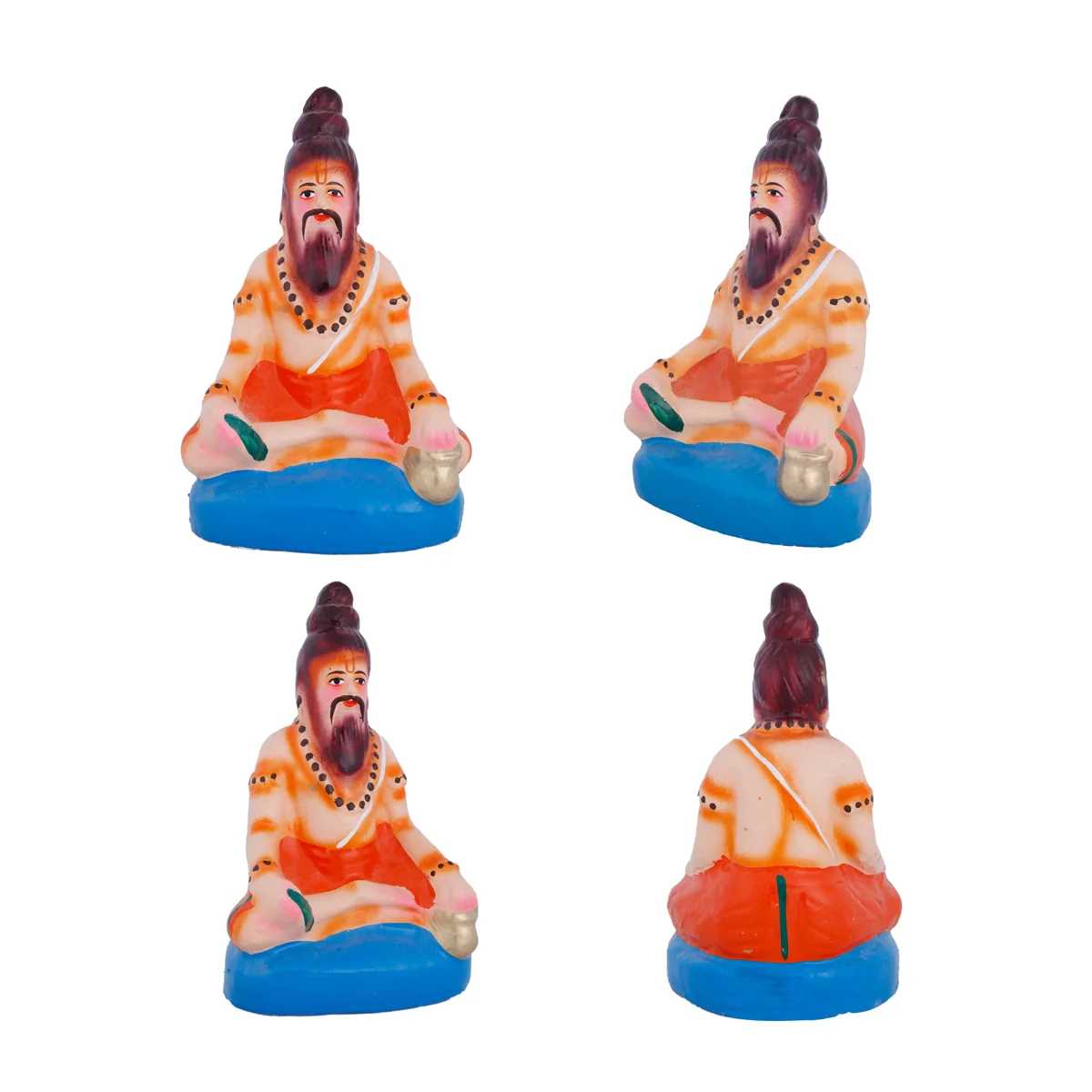 Srinivasa Kalyanam Clay Golu Bommai Set - 10 x 3.5 Inches | Giri Golu Doll/ Navaratri Golu Bomma/Gombe/Bommai - Image 5