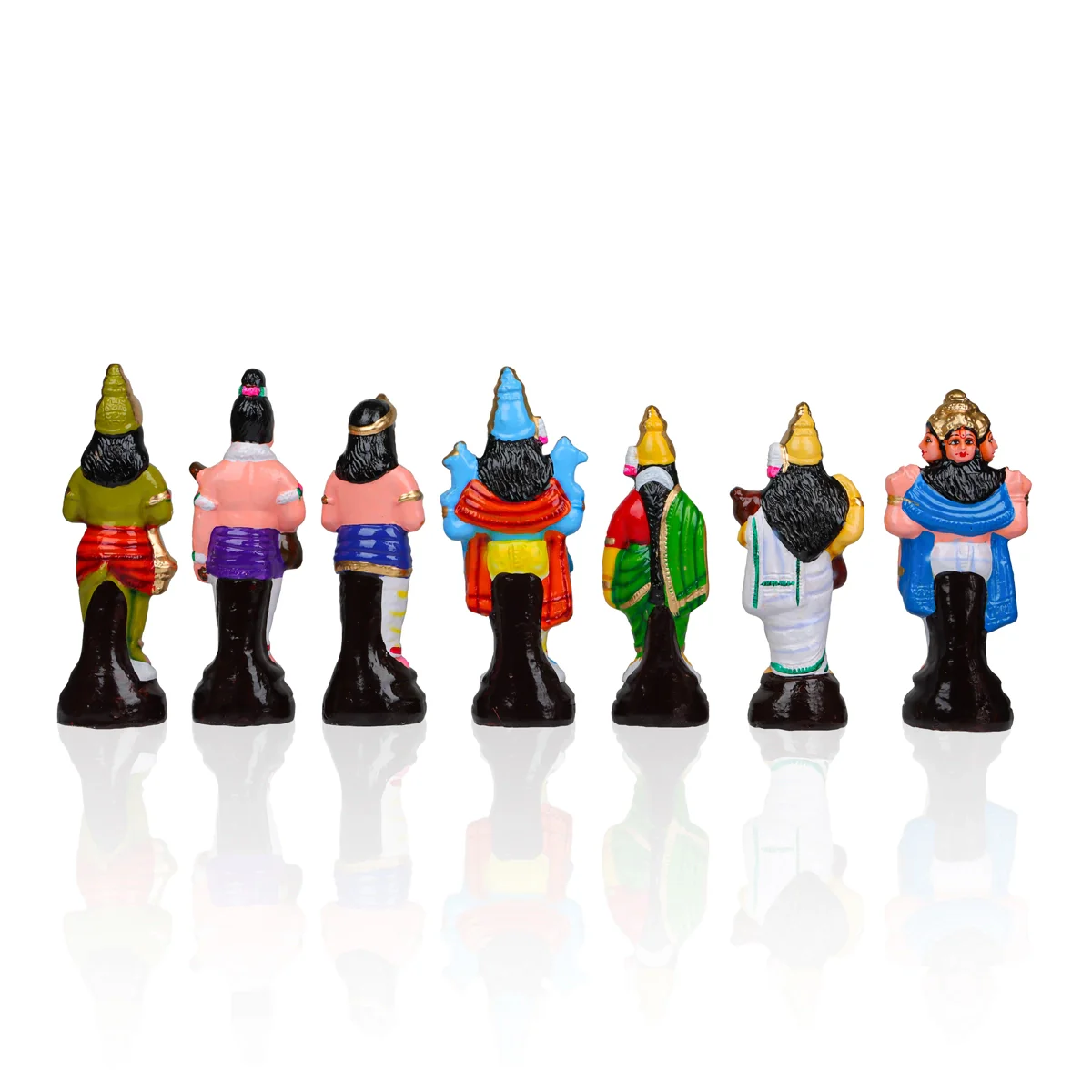 Srinivasa Kalyanam Clay Golu Bommai Set - 10 X 7 Inches | Navaratri Golu Gombe/ Giri Golu Doll/ Navratri Decor - Image 4