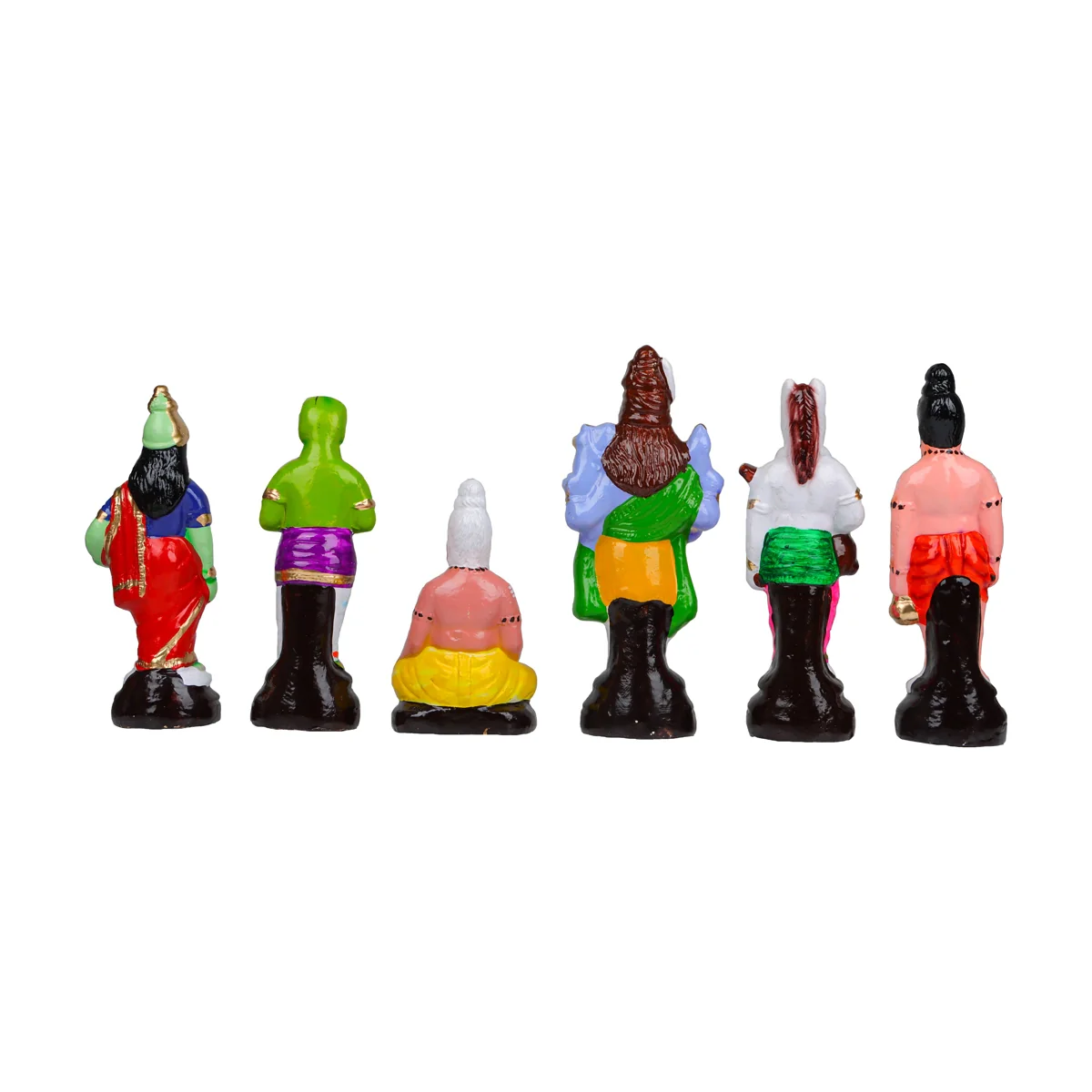 Srinivasa Kalyanam Clay Golu Bommai Set - 10 X 7 Inches | Navaratri Golu Gombe/ Giri Golu Doll/ Navratri Decor - Image 6