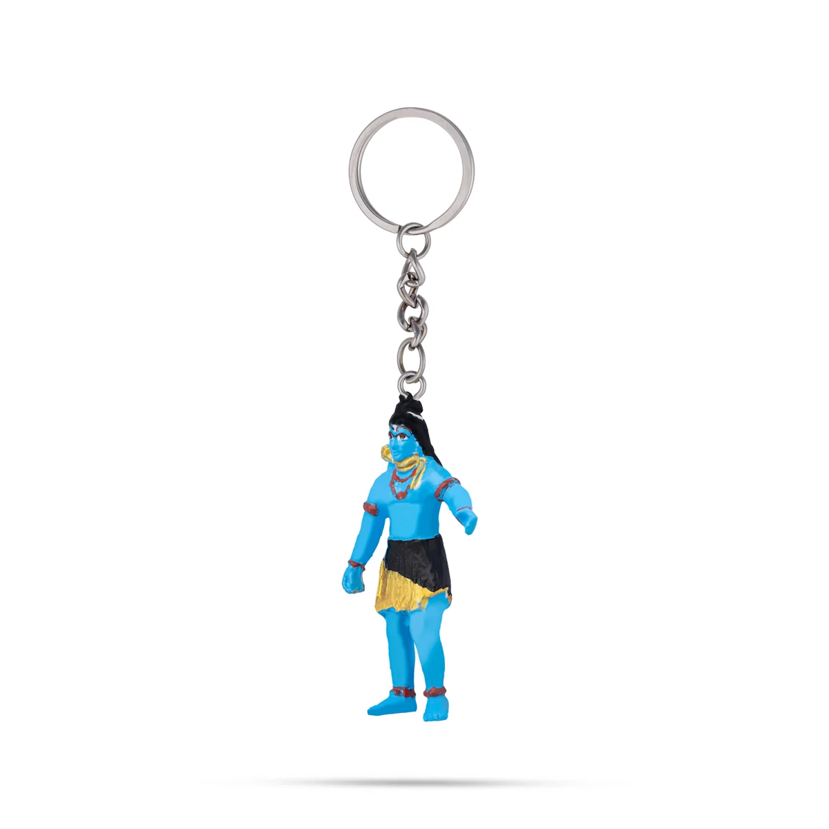 Shiv Murti Design Key Chain - 2.75 x 1.25 Inches | Key Ring/ Key Holder For Gifting & Bike - Image 4