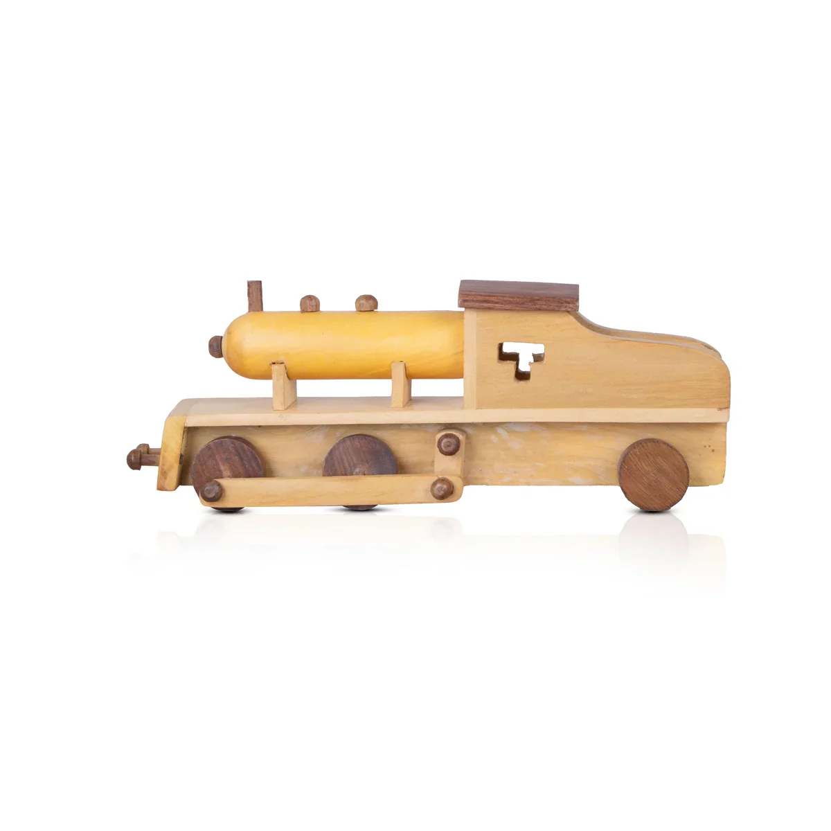Steam Engine Wooden Toy - 4 x 10.5 Inches | Toy Train for Kids - Image 3