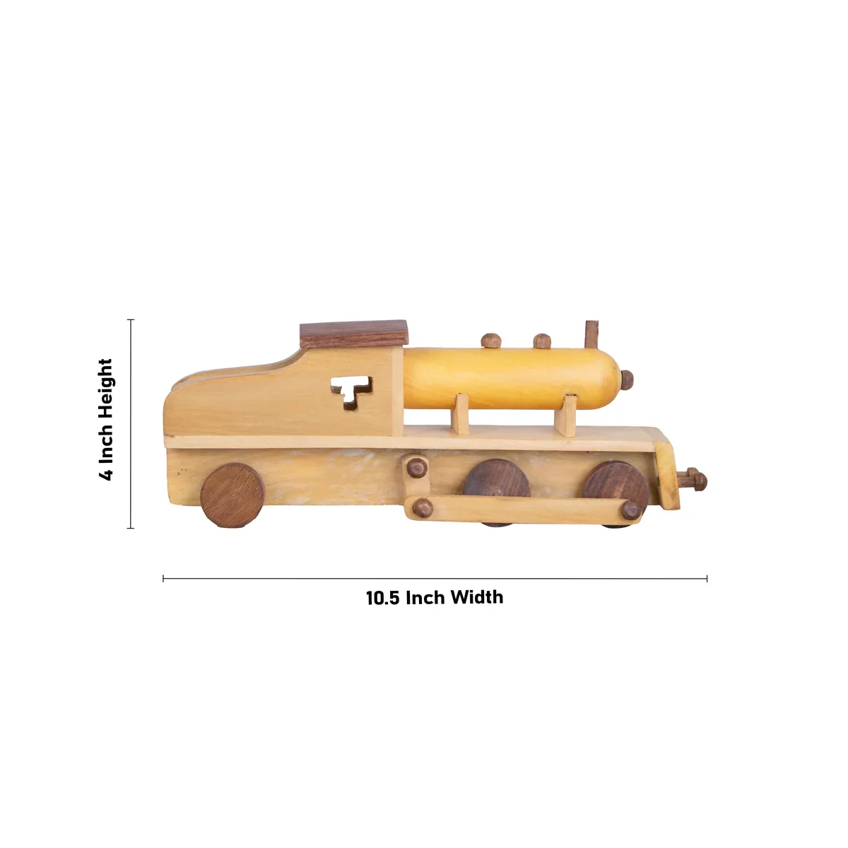 Steam Engine Wooden Toy - 4 x 10.5 Inches | Toy Train for Kids - Image 5