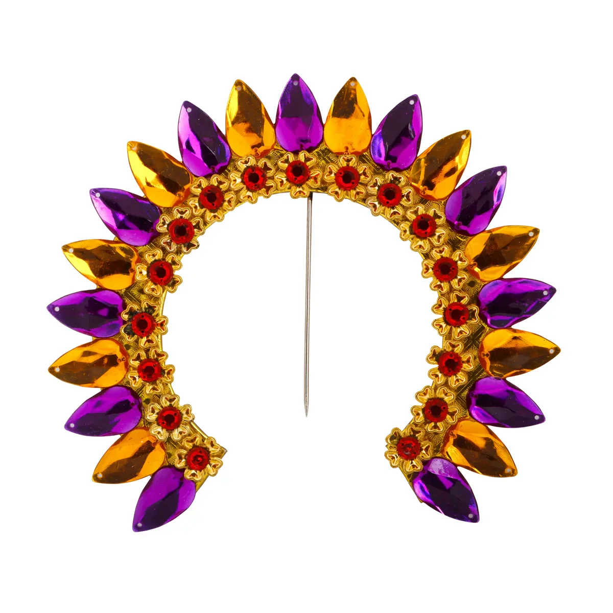 Stone Arch - 6 x 7 Inches | Artificial Flower Arch/ Hair Accessories for Deity - Image 2