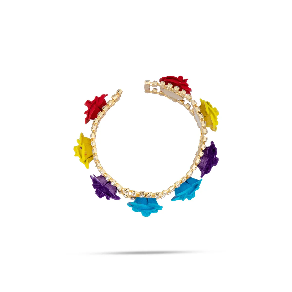 Stone Bangle Pair - 1.5 Inches | Stone Jewellery/ Stone Kada for Deity - Image 3