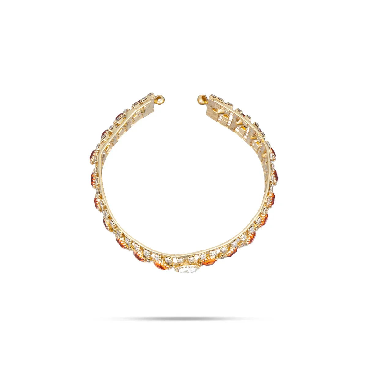 Stone Bangle Pair - 1.5 Inches | Stone Kada/ Stone Jewellery for Deity - Image 3