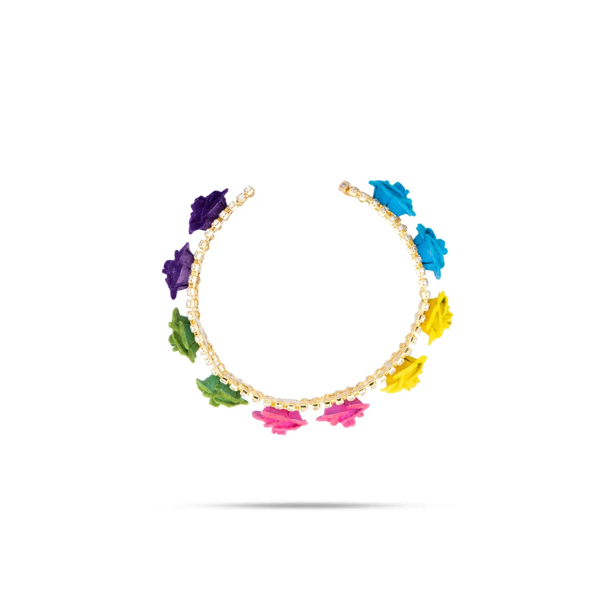 Stone Bangle Pair - 2 Inches | Stone Jewellery/ Stone Kada for Deity - Image 3