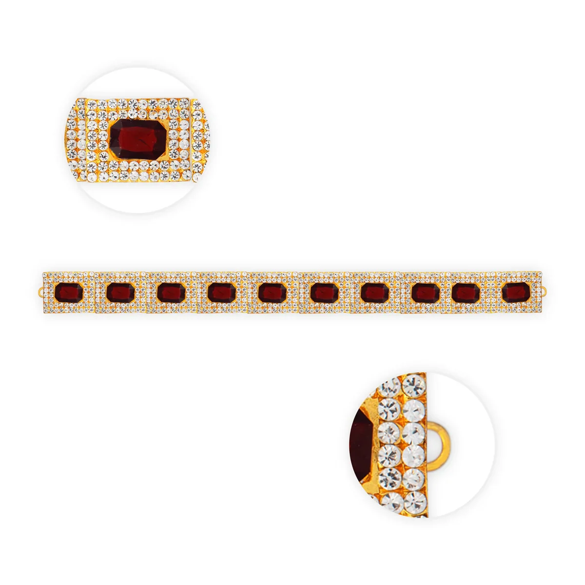 Stone Belt - 13 Inches | Waist Belt for Deity Decor - Image 2