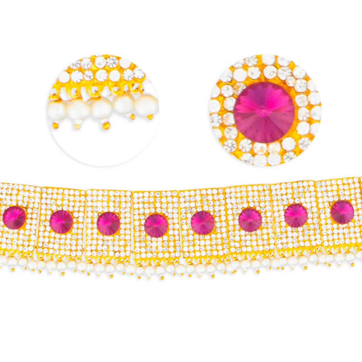 Stone Belt - 15.5 Inches | Waist Belt for Deity Decor - Image 2