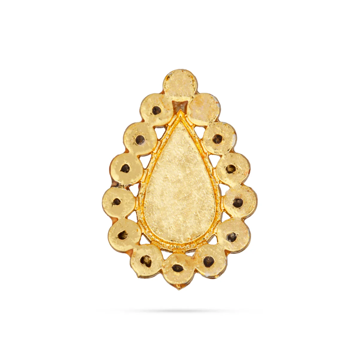 Stone Bindi - 0.75 x 0.5 Inch | Stone Pottu/ Stone Tikka for Deity - Image 4