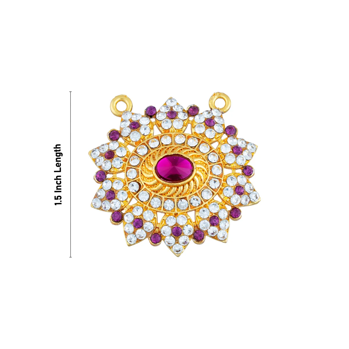 Stone Dollar - 1.5 Inches | Stone Pendant/ Stone Locket For Deity Decor - Image 2