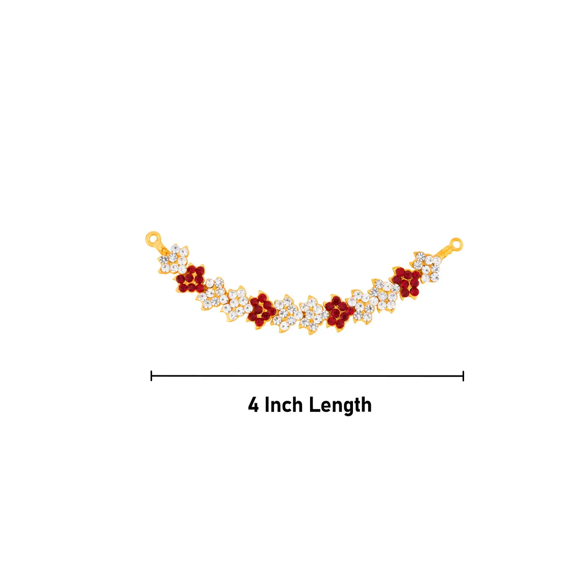 Stone Hip Belt - 4 Inches | Ottiyanam/ Waist Belt/ Deity Jewellery - Image 3